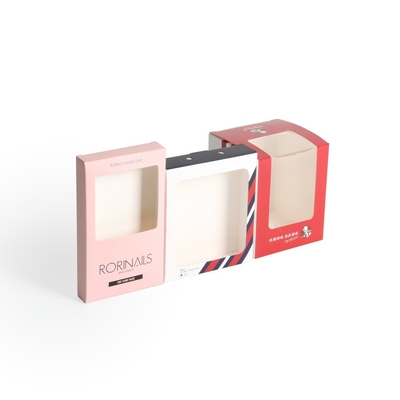 Paper Gift Box With PVC Windows Tuck End Boxes Full color Printing Small Gift Box