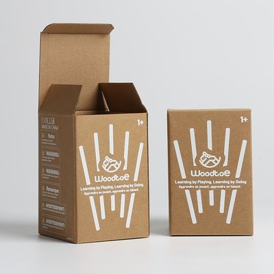 Tuck End Paper Box Packaging Mailer Box Silk Screen Printed Logo With Handle Design