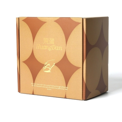 Buy OEM Foil Stamping logo Kraft Mailer Boxes , Custom Corrugated Shipping Boxes online manufacture