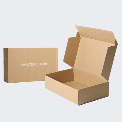 Buy Recyclable Box Grey Brown Cardboard Carton Craft Paper Mailer Box Shipping Packaging online manufacture