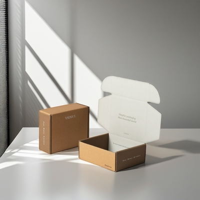 Buy Kraft Corrugated Mailer Boxes Custom Logo For Clothing Gift Packaging And Shipping online manufacture