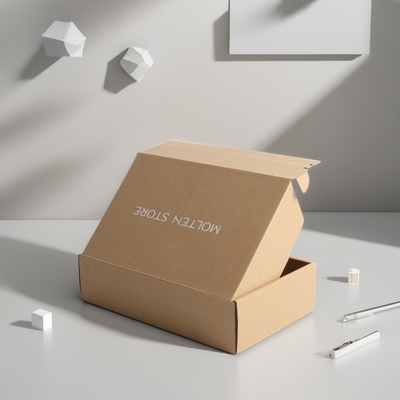 Buy Silver White High Strength Kraft Corrugated Zipper Paper Box with Custom Printing online manufacture