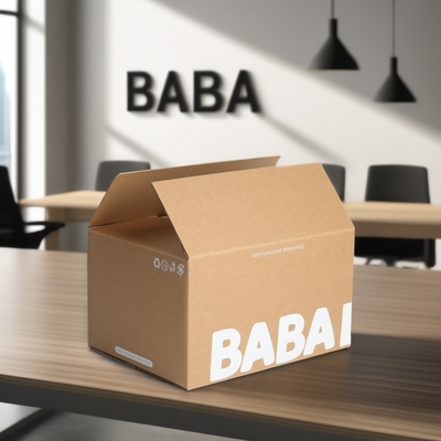 Buy White Ink Moving Packaging Kraft Corrugated Cardboard Shipping Cartons for Perfume Gifts online manufacture