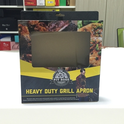 Buy Customized Thickness Auto Lock Bottom Box Canvas Apron Packaging With Logo Printing online manufacture