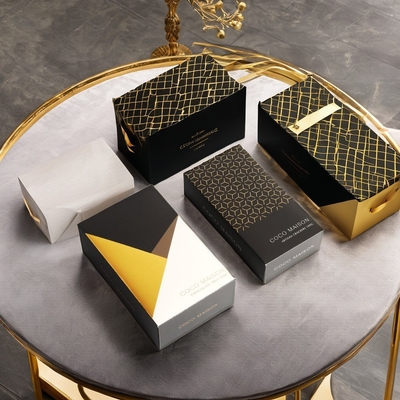 Buy Coated Paper Logo Acceptable Skincare Packaging Tuck End Cosmetic Box For Small Gifts Shower Gel Shampoo Chocolate Perfume online manufacture