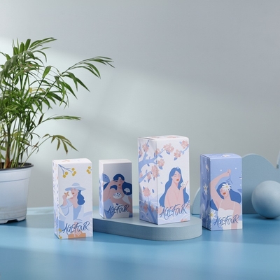 Buy Coated Paper Luxury Cosmetic Packaging Box , Skin Care Gift Box Custom Logo online manufacture