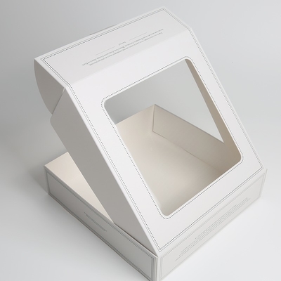 Buy Printing Handling Grey Board and Corrugated Board Mailing Box with PET Window online manufacture