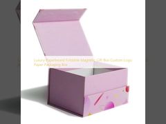 Luxury Paperboard Foldable Magnetic Gift Box Custom Logo Paper Packaging Box