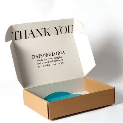 Eco Friendly Kraft Corrugated Box Customizable Size Shipping Boxes With Logo Printed