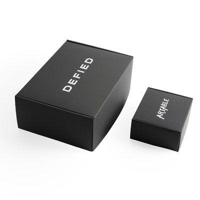 Luxury Cardboard Boxes Black Corrugated Shipping Boxes Packing For Small Business