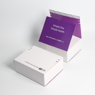 Corrugated Mailer Box Easy to Open and Close Eco-friendly Boxes with Zipper Design