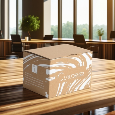 Corrugated Tuck End Box Plastics Liner Recycled Custom Logo Packaging for Clothing