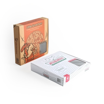 Custom Printed Pizza Box With Window Food Display Freshness Preservation No Minimum