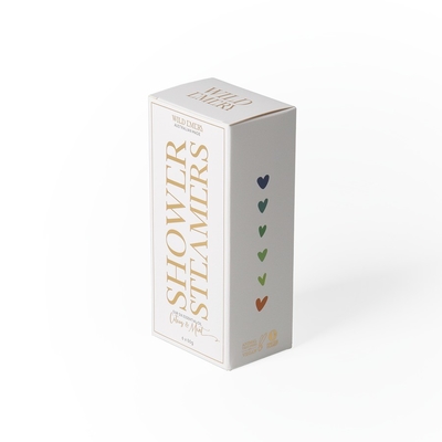 Paperboard Square Perfume Empty Bottle Box for Shower Steam Machine Custom Design Thickness