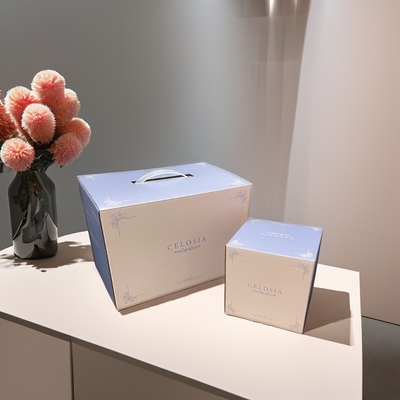 Custom Cardboard Packaging Clothing Corrugated Box With Plastic Handle Multi-Functional for Candle