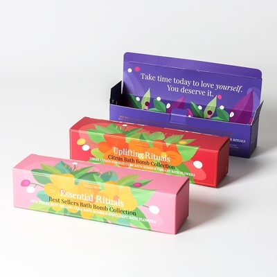 Custom Logo Ivory Cardboard Paper Tuck End Boxes For Shipping Colorful Printing