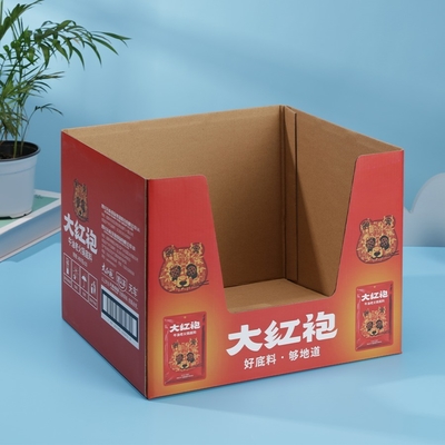 Irregular Corrugated Tuck End Box For Tea Accessories Custom Single Side Printing