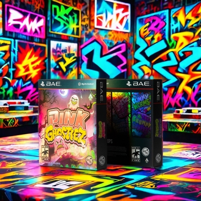 Custom Order Accepted Holographic Shiny Spot UV Foil Laser Card Paper Box Silver with Gold Stamping Rigid Craft Box