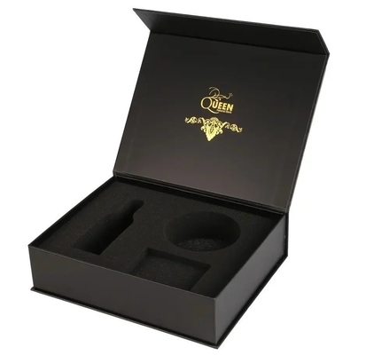 Custom Color Grey Board Magnetic Closure Gift Box Packaging Self Erecting For Beverage