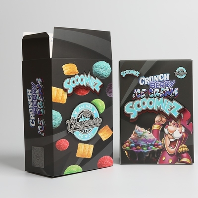 Custom Lightweight Paper Snacks Packaging Box With Straight Tuck End Design