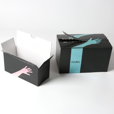 Printed Mailer Box with Tear double-sided tape Silver Cardboard Zipper Packaging Box For Electric Toothbrush