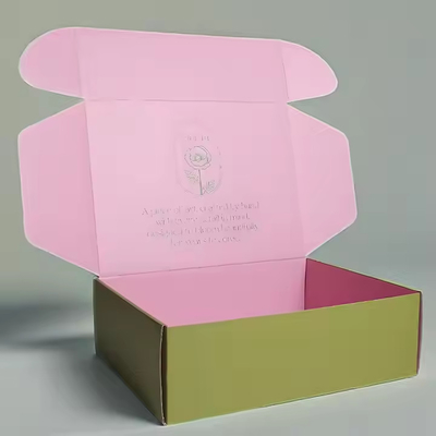 Custom Eco-friendly Corrugated Cardboard Shipping Boxes For Flower