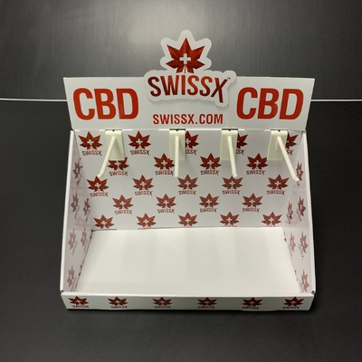Custom Retail corrugated display boxes With Hang Eco-friendly packaging